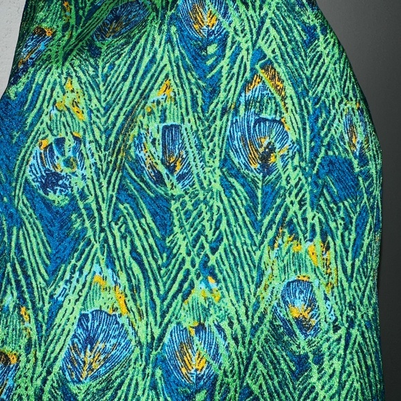 UK2LA Peacock Dress - Green - Picture 6 of 9